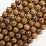 Magkuno Wood (Round)(Smooth)(6mm)(8mm)(10mm)(12mm)(16"Strand)