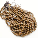 Magkuno Wood (Round)(Smooth)(6mm)(8mm)(10mm)(12mm)(16"Strand)