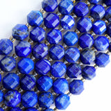 Lapis Lazuli (Barrel)(Faceted)(8x7mm)(16"Strand)