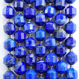 Lapis Lazuli (Barrel)(Faceted)(8x7mm)(16"Strand)