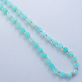 Amazonite (Barrel)(Faceted)(6x5mm)(16"Strand)