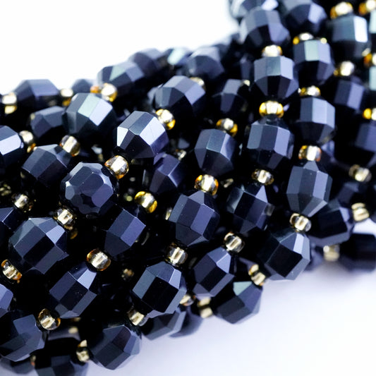 Rainbow Obsidian (Barrel)(Faceted)(8x7mm)(16"Strand)