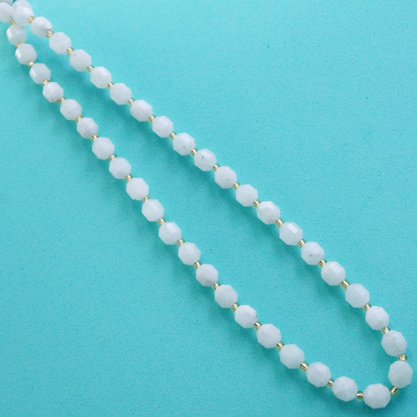 Rainbow Moonstone (Barrel)(Faceted)(8x7mm)(16"Strand)