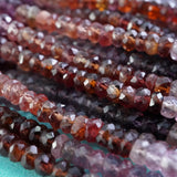 Spinel (Multi-Color)(Rondelle)(Micro)(Faceted)(4×2mm)(14"Strand)