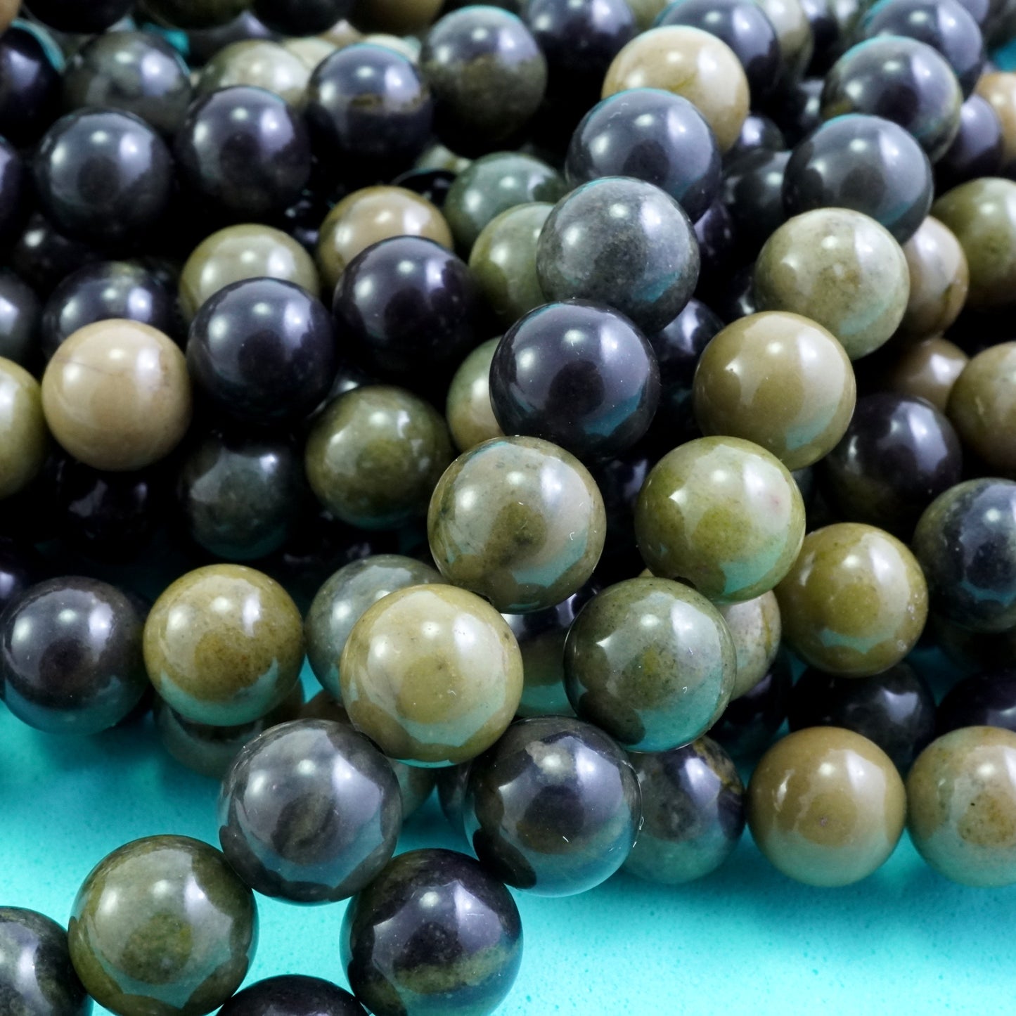 African Autumn Jasper (Round)(Smooth)(4mm)(6mm)(8mm)(10mm)(16"Strand)