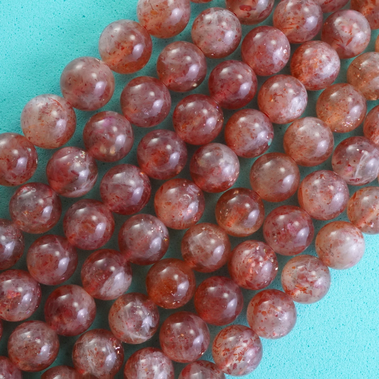 Sunstone (Round)(Smooth)(6mm)(8mm)(10mm)(16"Strand)