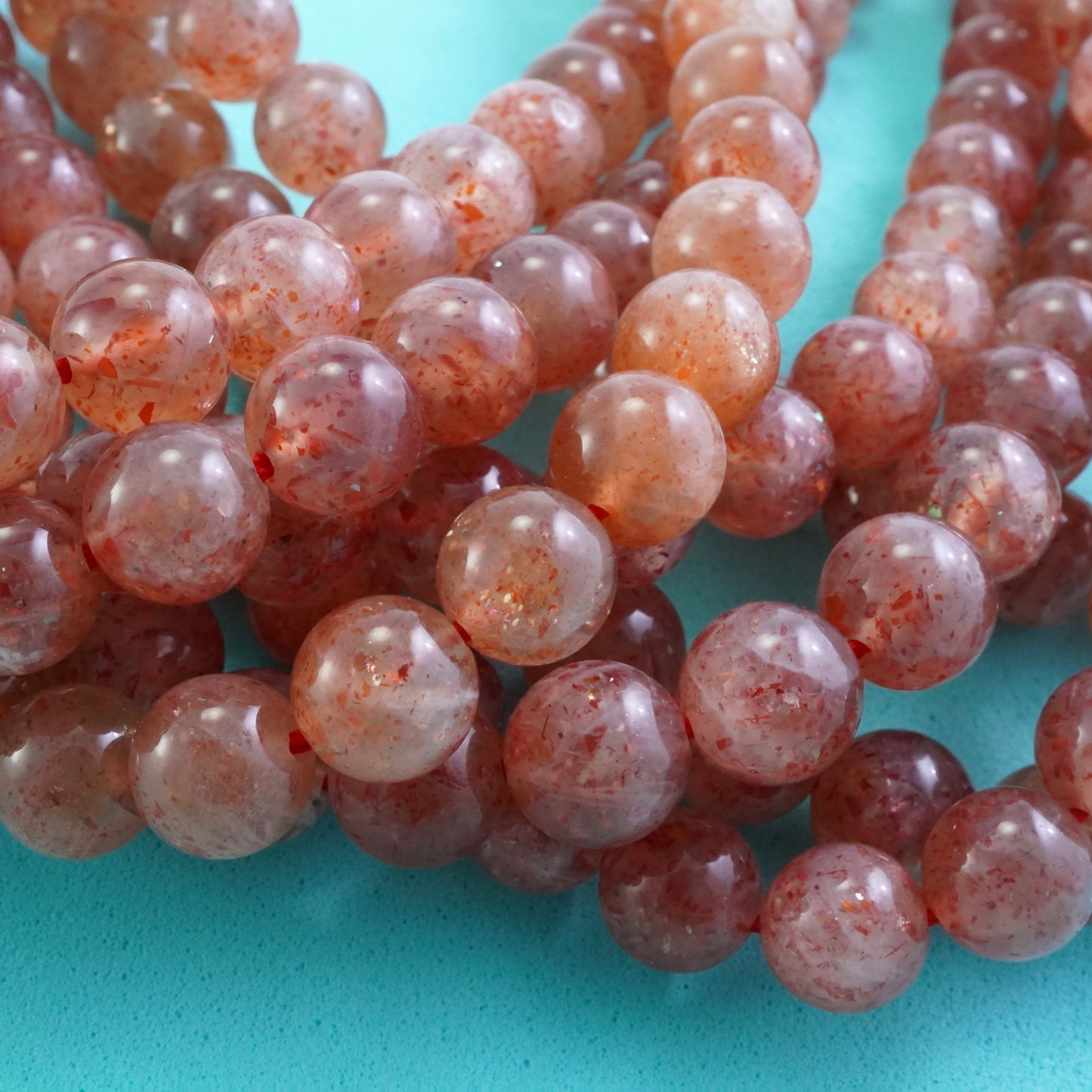 Sunstone (Round)(Smooth)(6mm)(8mm)(10mm)(16"Strand)