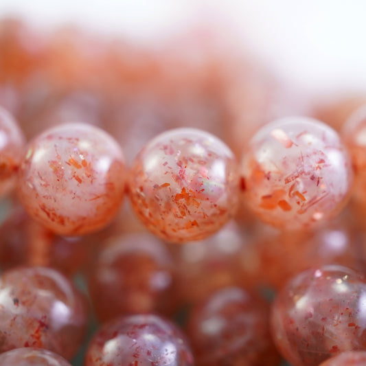 Sunstone (Round)(Smooth)(6mm)(8mm)(10mm)(16"Strand)