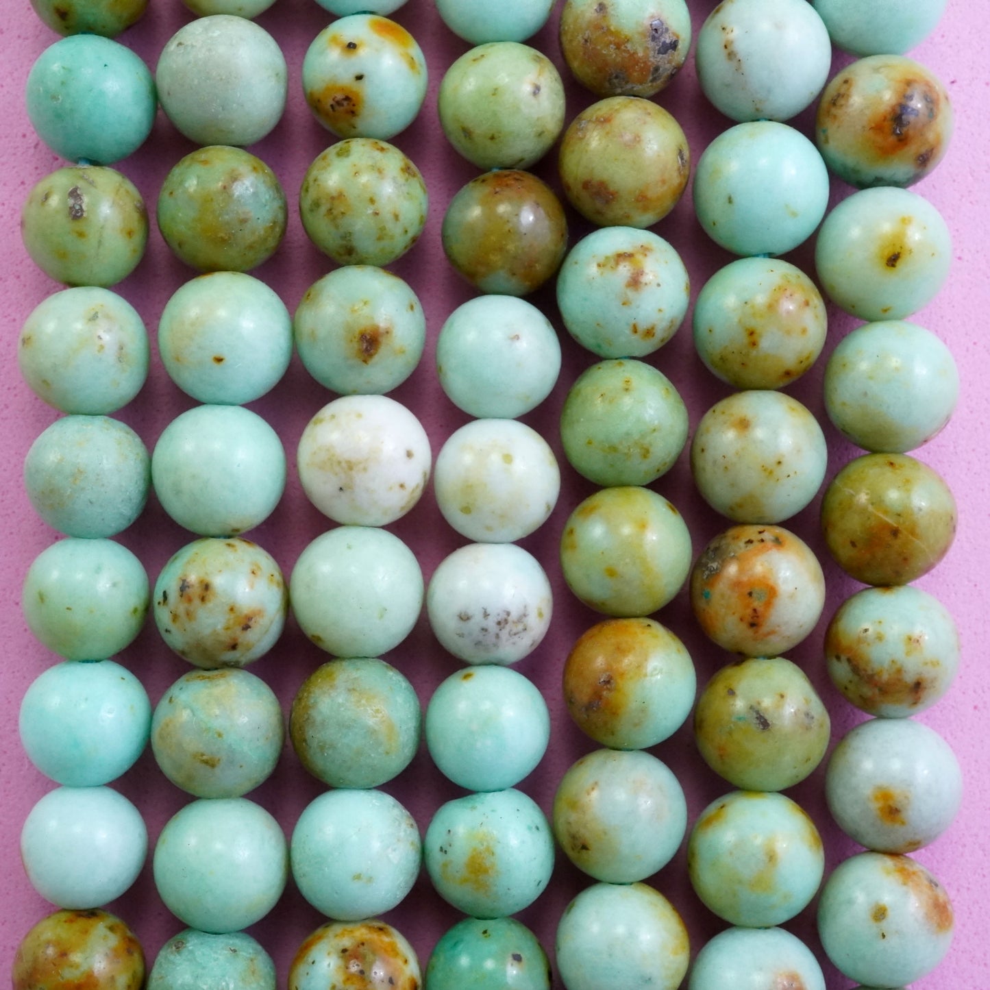 Mongolian Chrysoprase (Round)(Smooth)(6mm)(8mm)(10mm)(16"Strand)