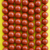 Red Jasper (Round)(Smooth)(4mm)(6mm)(8mm)(10mm)(16"Strand)