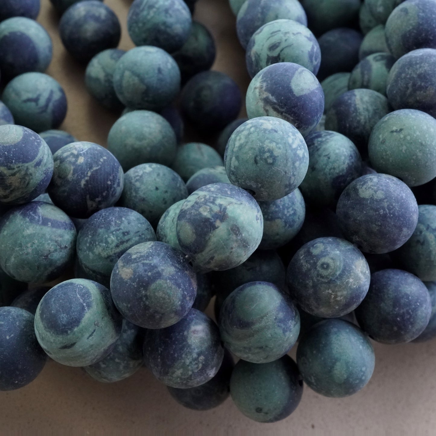 Kambaba Jasper (Round)(Matte)(4mm)(6mm)(8mm)(10mm)(16"Strand)