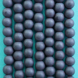 Hematite (Round)(Matte)(4mm)(6mm)(8mm)(10mm)(16"Strand)