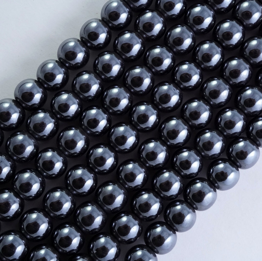 Gold Hematite Hemalyke Beads, Round, Faceted, 4mm, 6mm, 8mm, 10mm, about  15.5” a strand - Dearbeads