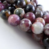 Watermelon Tourmaline (Round)(Smooth)(4mm)(5mm)(6mm)(7mm)(8mm)(10mm)(16"Strand)