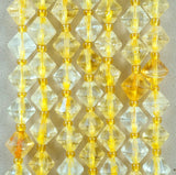 Citrine (Bicone)(Faceted)(8mm)(16"Strand)