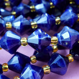 Sodalite (Bicone)(Faceted)(8mm)(16"Strand)