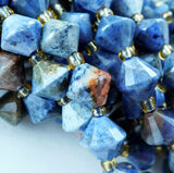 Sunset Dumortierite (Bicone)(Faceted)(8mm)(16"Strand)