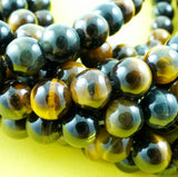 Hawk's Eye (Round)(Smooth)(4mm)(6mm)(8mm)(10mm)(16"Strand)
