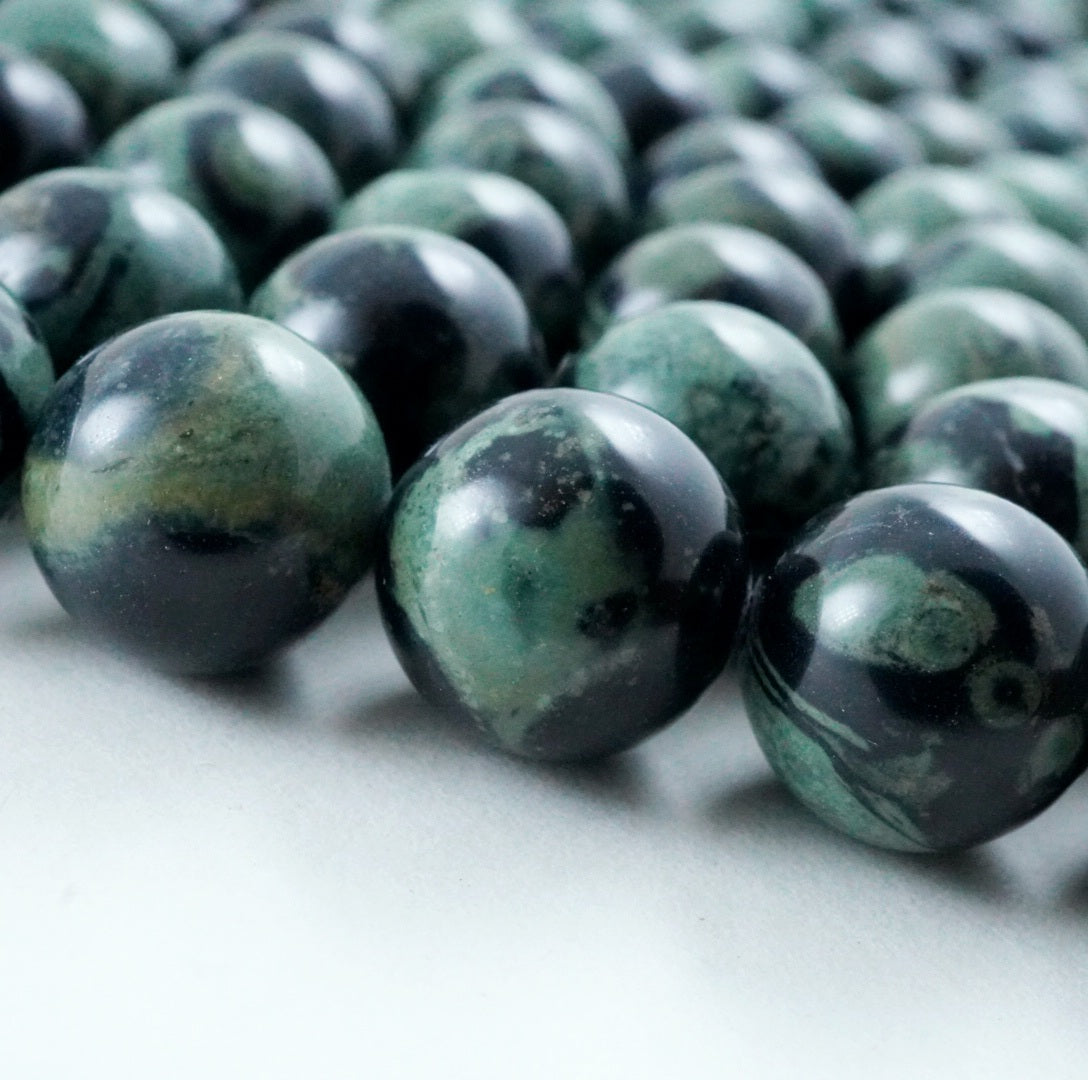 Kambaba Jasper (Round)(Smooth)(4mm)(6mm)(8mm)(10mm)(12mm)(16"Strand)