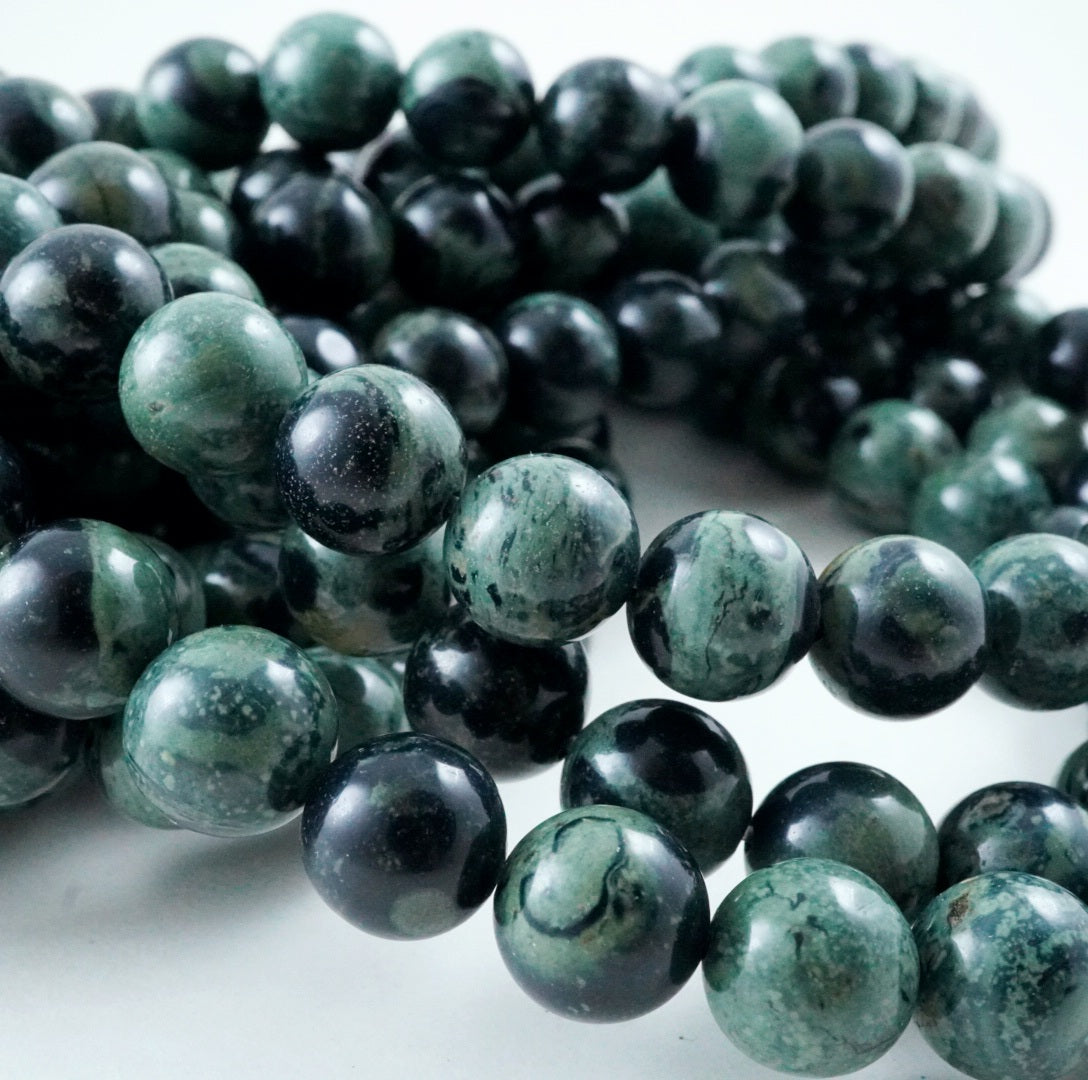 Kambaba Jasper (Round)(Smooth)(4mm)(6mm)(8mm)(10mm)(12mm)(16"Strand)