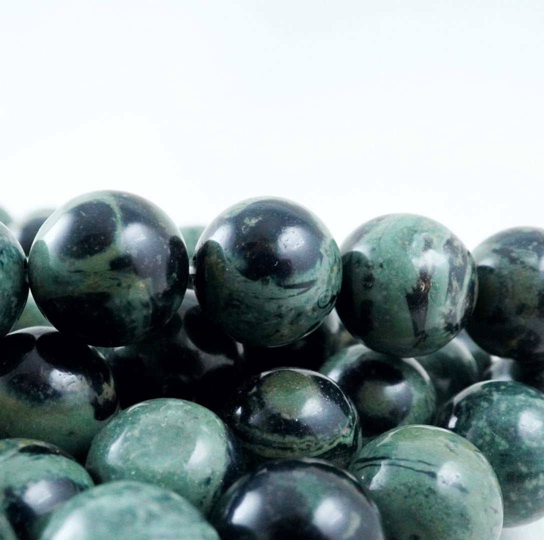 Kambaba Jasper (Round)(Smooth)(4mm)(6mm)(8mm)(10mm)(12mm)(16"Strand)