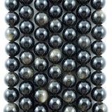 Golden Obsidian (Round)(Smooth)(4mm)(6mm)(8mm)(10mm)(12mm(16"Strand)