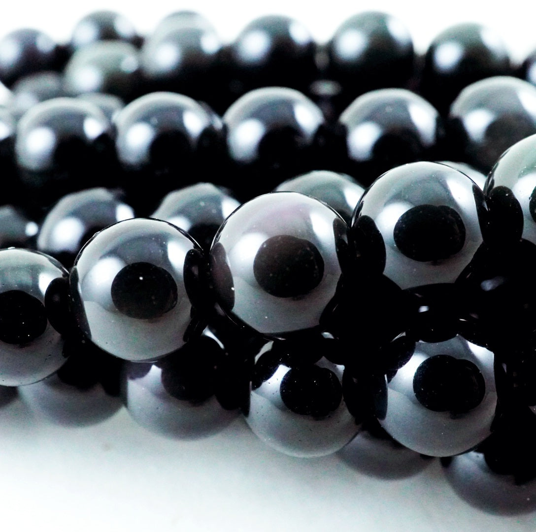 Rainbow Obsidian (Round)(Smooth)(4mm)(6mm)(8mm)(10mm)(12mm)(16"Strand)