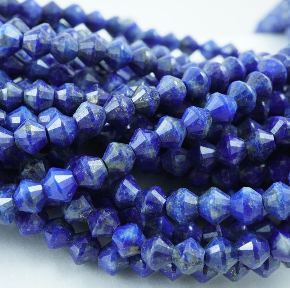 Lapis Lazuli (Bicone)(Micro)(Faceted)(4mm)(15.5