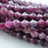 Pink Tourmaline (Bicone)(Micro)(Faceted)(4mm)(15.5"Strand)