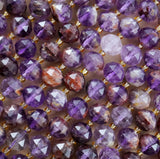 Super 7 (Rondelle)(Triangle-Faceted)(10x8mm)(15.5"Strand)