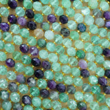 Fluorite (Rondelle)(Triangle-Faceted)(10x8mm)(15.5"Strand)