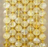 Citrine (Rondelle)(Triangle-Faceted)(10x8mm)(15.5"Strand)