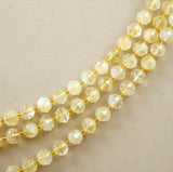 Citrine (Rondelle)(Triangle-Faceted)(10x8mm)(15.5"Strand)