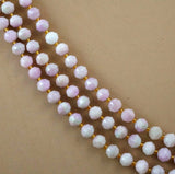 Kunzite (Rondelle)(Triangle-Faceted)(10x8mm)(15.5"Strand)