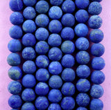 Lapis Lazuli (Round)(Matte)(4mm)(6mm)(8mm)(10mm)(16"Strand)