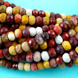 Mookaite (Rondelle)(Faceted)(6x4mm)(15.5"Strand)