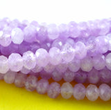 Lavender Amethyst (Rondelle)(Faceted)(6x4mm)(15.5"Strand)