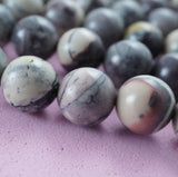 Porcelain Jasper (Round)(Smooth)(4mm)(6mm)(8mm)(16"Strand)