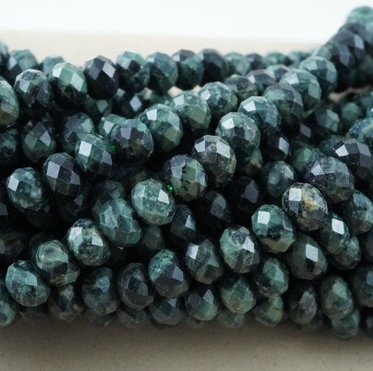 Kambaba Jasper (Rondelle)(Faceted)(6x4mm)(15.5"Strand)