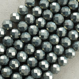 Pyrite (Rondelle)(Faceted)(6x5mm)(15.5"Strand)