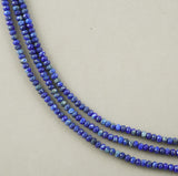 Lapis Lazuli (Rondelle)(Faceted)(6x4mm)(15.5"Strand)