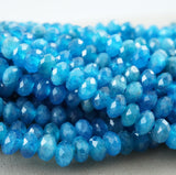 Blue Apatite (Rondelle)(Faceted)(5x4mm)(15.5"Strand)