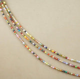 Cubic Zirconia (Round)(Faceted)(Multi-Color)(Dyed)(2mm)(4mm)(16"Strand)