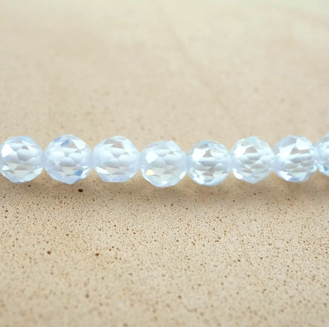 Pink Cubic Zirconia Faceted Round Beads – 2mm, 3mm, 4mm Sizes, 15.5" Strand For Jewelry Making
