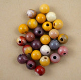Mookaite (Large Hole)(Round)(Smooth)(8mm)(10mm)(8"Strand)