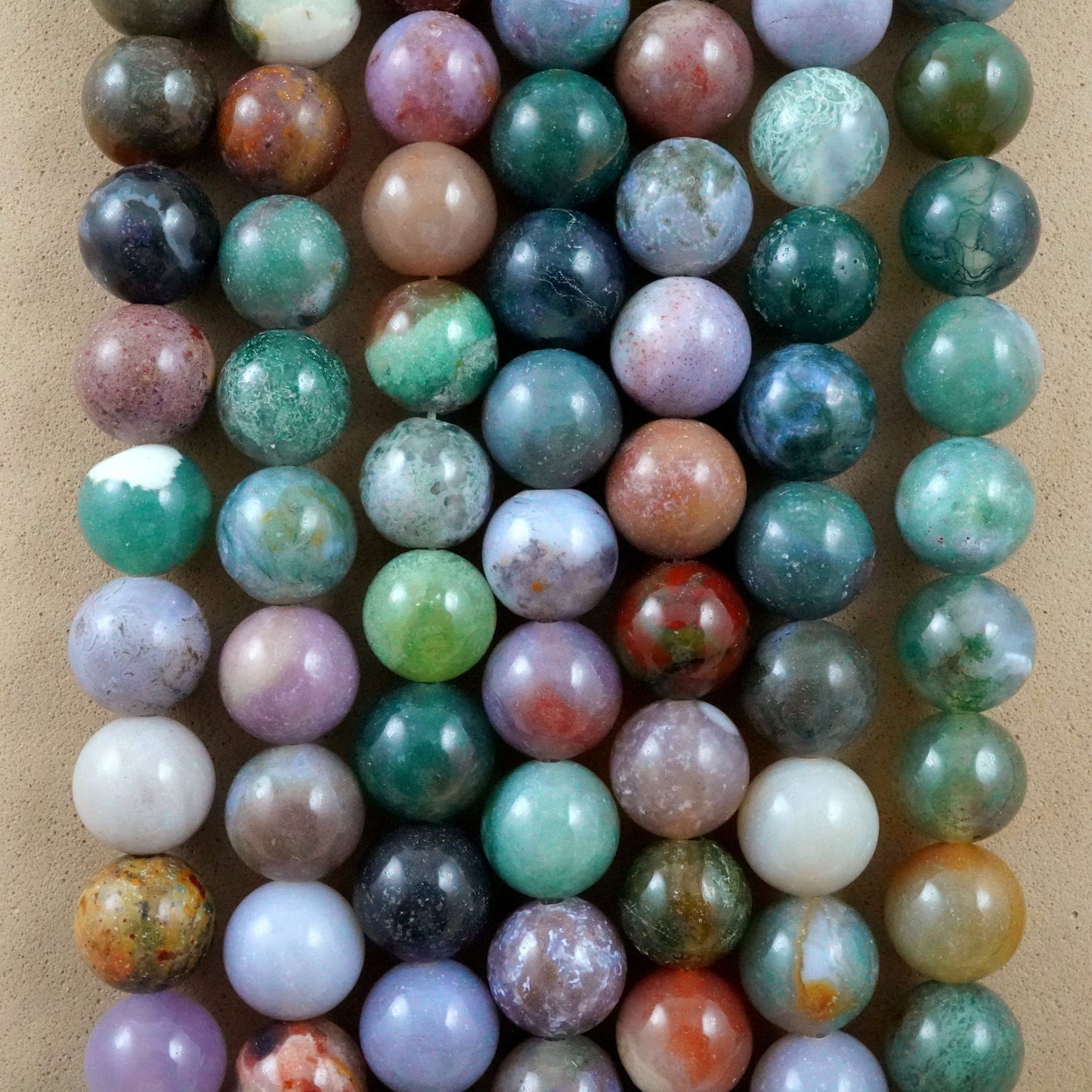 Fancy Jasper (Round)(Smooth)(4mm)(6mm)(8mm)(10mm)(12mm)(16"Strand)