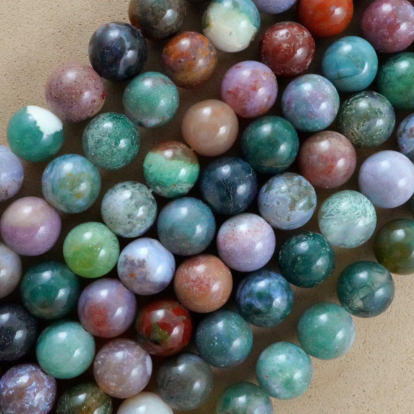 Fancy Jasper (Round)(Smooth)(4mm)(6mm)(8mm)(10mm)(12mm)(16"Strand)