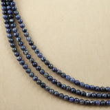 Iolite (Round)(Faceted)(6mm)(8mm)(16"Strand)