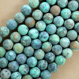 African Turquoise (Round)(Matte)(4mm)(6mm)(8mm)(10mm)(12mm)(16"Strand)