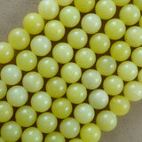 Olive Jade (Round)(Smooth)(4mm)(6mm)(8mm)(10mm)(12mm)(16"Strand)